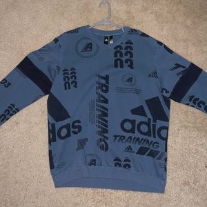 ADIDAS Navy Track Crewneck